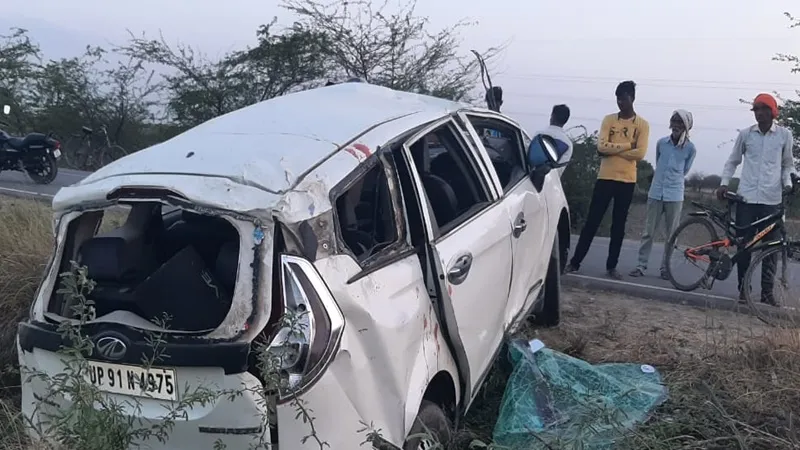 हमीरपुर: ओवरस्पीड कार हादसे का शिकार, एक की मौत, छह गंभीर