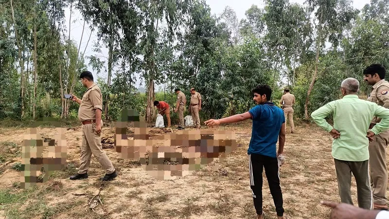 मुरादाबाद: नानकबाड़ी में मिले गोवंश के अवशेष, बजरंग दल कार्यकर्ता आक्रोशित