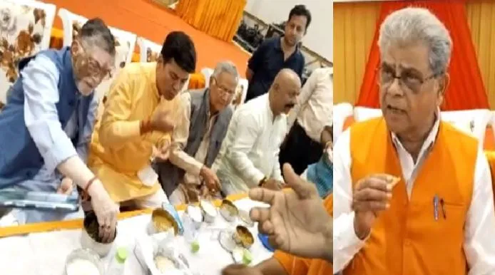 बरेली: BJP ने टिफिन बैठक का किया आयोजन, भाजपाइयों ने रोटी के साथ भिंडी और राजमा-चावल का लिया स्वाद