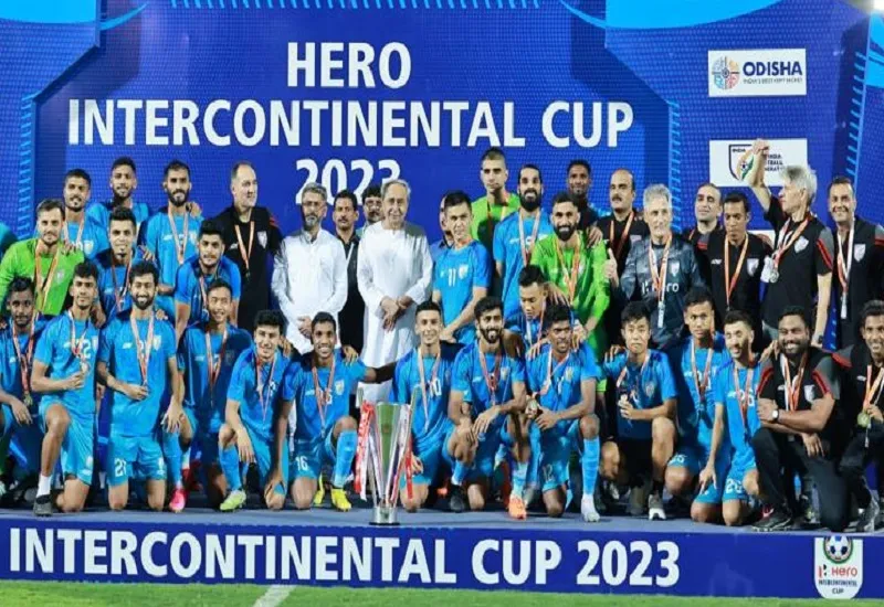  Intercontinental Cup : इंटरकॉन्टिनेंटल कप में जीत के लिए भारतीय फुटबॉल टीम को एक करोड़ रुपये देगी ओडिशा सरकार 