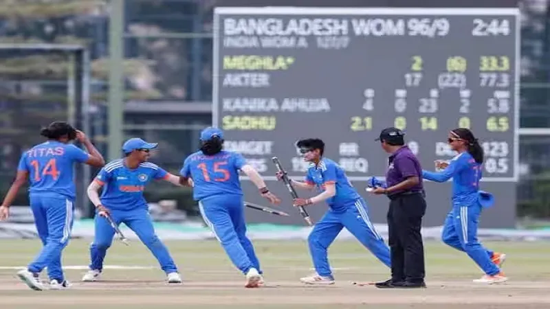 Women emerging Asia cup: टीम इंडिया ने रचा इतिहास, बांग्लादेश को  31 रन से हराकर जीती चैंपियनशिप