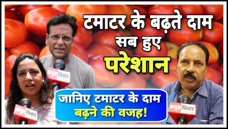 लखनऊ: टमाटर का भाव सुन लाल हो रहे ग्राहक, भारी बारिश और कमजोर सप्लाई बनी वजह