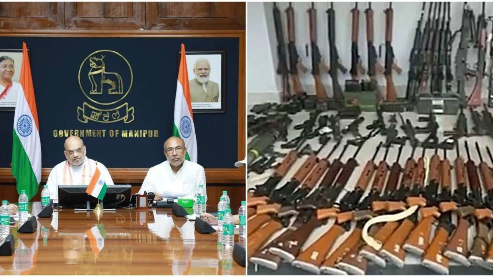 अमित शाह की अपील के बाद मणिपुर में लोगों ने 140 से ज्यादा हथियार सौंपे 