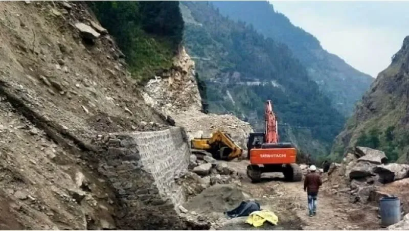चमोली: चीन बॉर्डर में फिर शुरू हुआ हेलंग बाईपास का निर्माण कार्य, 5 महीने से लगी थी रोक 