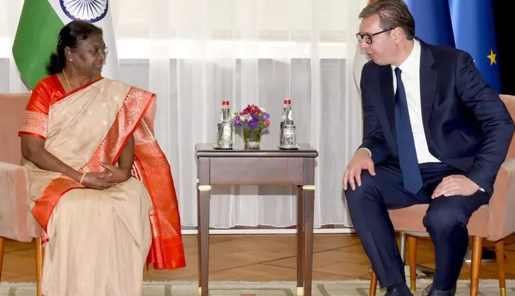 राष्ट्रपति मुर्मू ने सर्बियाई राष्ट्रपति से की मुलाकात, द्विपक्षीय संबंधों पर हुई चर्चा 