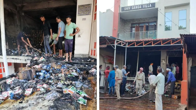 Chitrakoot: थोक व्यापारी के गोदाम में लगी आग, चार करोड़ का माल राख के ढेर में तब्दील, जिसने सुना मौके की ओर दौड़ा