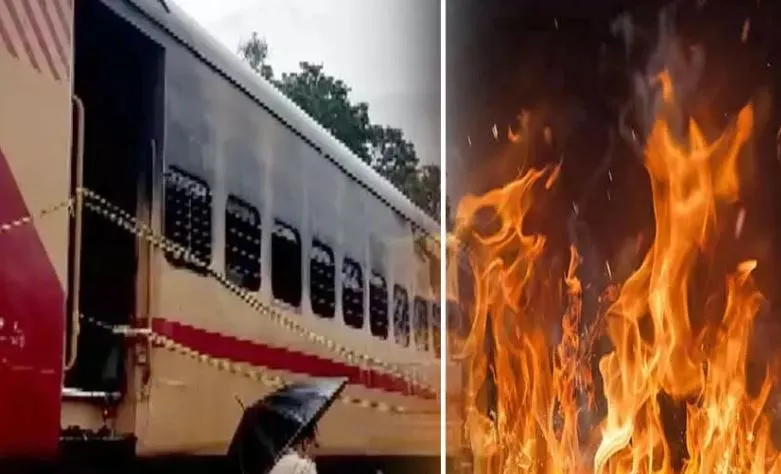 केरल में रुकी ट्रेन के डिब्बे में लगी आग, कोई हताहत नहीं 