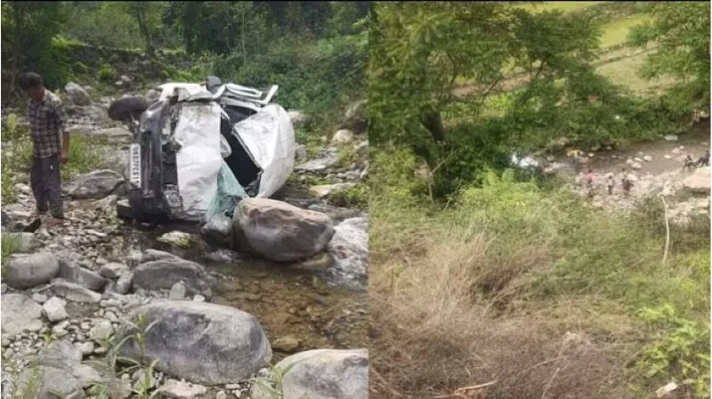Pauri News: हाईवे पर अनियंत्रित होकर कार गिरी खाई में, एक ही परिवार के 5 घायल,  1 की मौत 