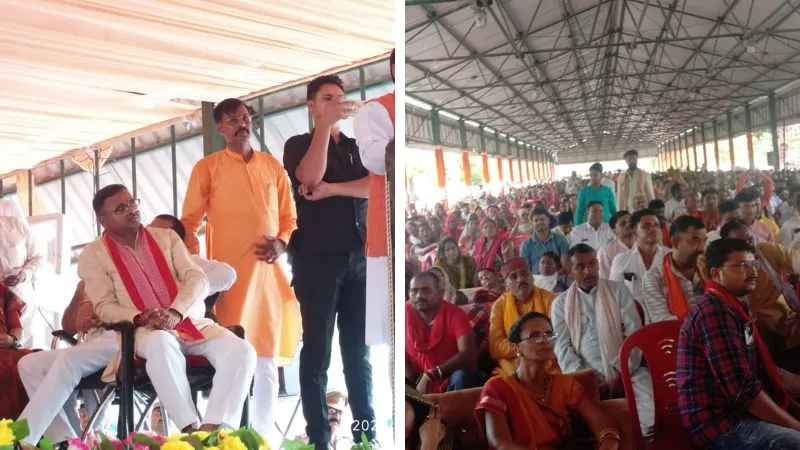 हमीरपुर में उत्तराखंड के पूर्व मुख्यमंत्री रमेश पोखरियाल निशंक बोले- योगी सरकार बनने के बाद गुंडे माफियाओं की खैर नहीं