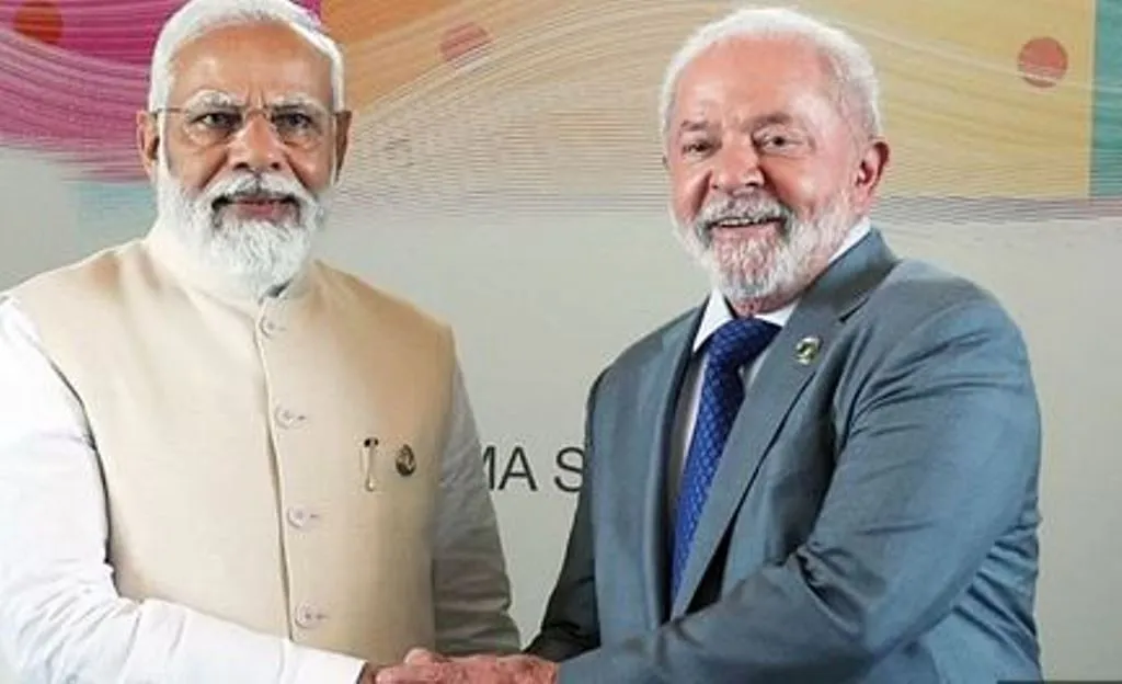 भारत, ब्राजील ने द्विपक्षीय संबंधों की समीक्षा की, सहयोग को और मजबूत बनाने पर चर्चा 