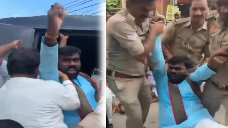 प्रयागराज : समाजवादी युवजन सभा ने हॉस्टल तोड़ने का किया विरोध, हुई गिरफ्तारी