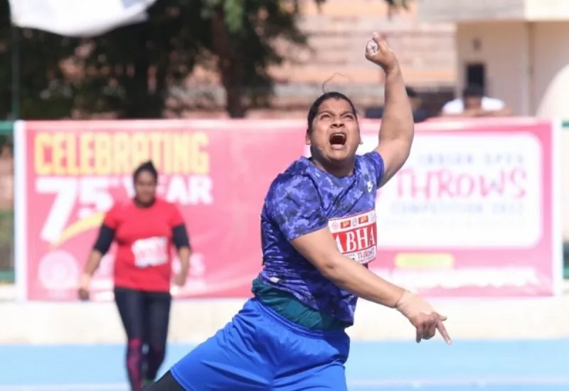 Asian Athletics Championships : आभा ने की राष्ट्रीय रिकॉर्ड की बराबरी, जीता रजत पदक