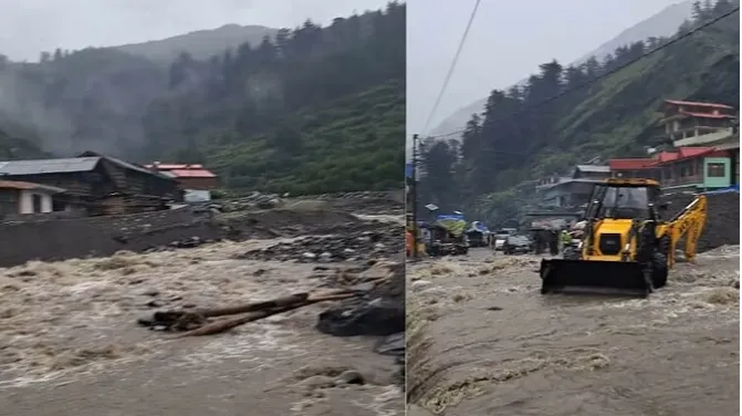 Uttarakhand Weather: मलबा आने से गंगोत्री-यमुनोत्री धाम मार्ग हुआ बाधित, मलबे की चपेट में आए 3 वाहन 