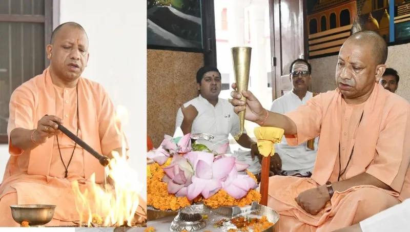 Sawan 2023: सावन के पहले दिन सीएम योगी ने गोरखनाथ मंदिर में किया रुद्राभिषेक, जनकल्याण के लिए किया हवन-पूजन 
