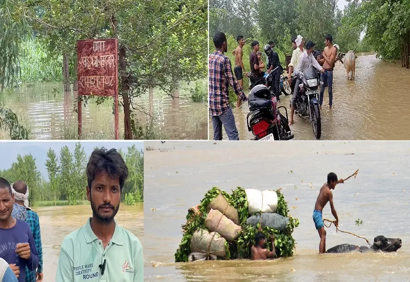 मुरादाबाद : 12 से अधिक गांवों में घुसा ढेला नदी का पानी, 20 हजार लोग प्रभावित...किसानों के चेहरों पर चिंता की लकीरें