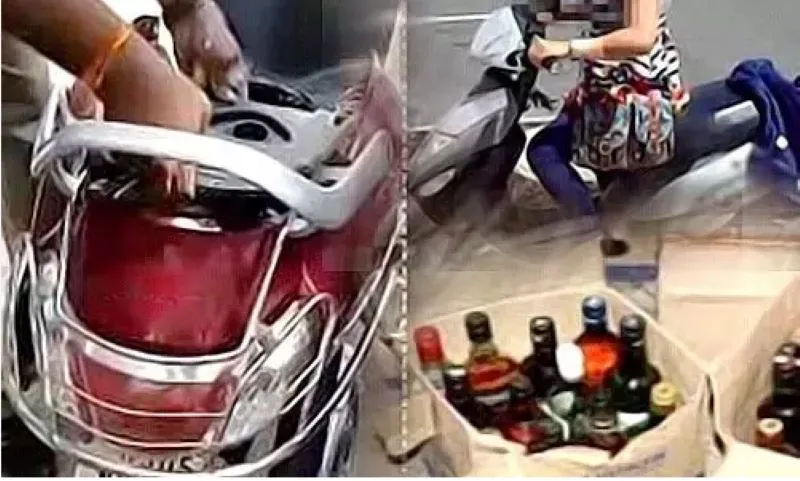 हल्द्वानी: स्कूटी से देसी शराब तस्करी करते दबोचा