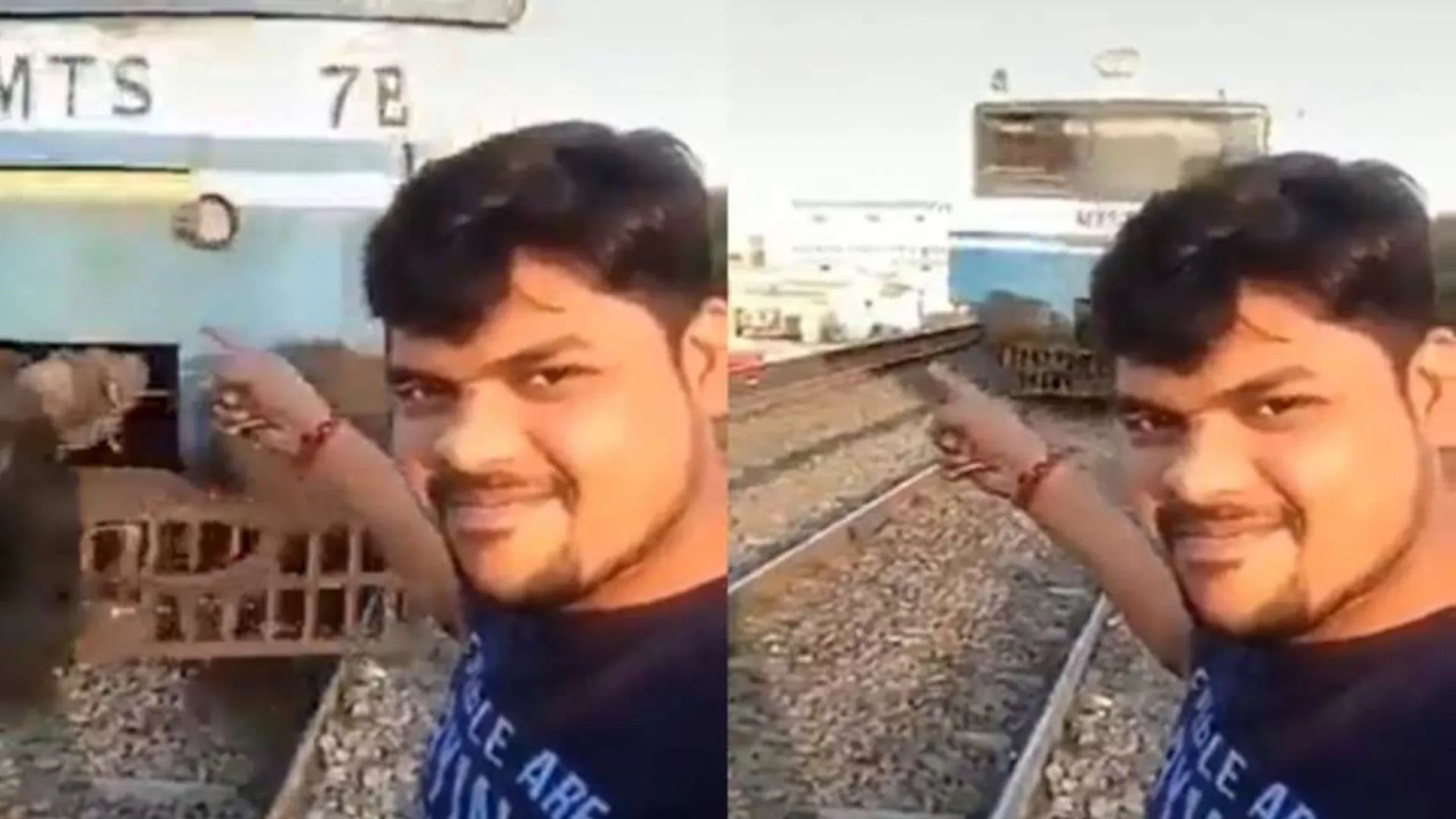 ट्रैक पर खड़े होकर रील्स बना रहा था शख्स, खौफनाक हादसे का हुआ शिकार, देखें Video