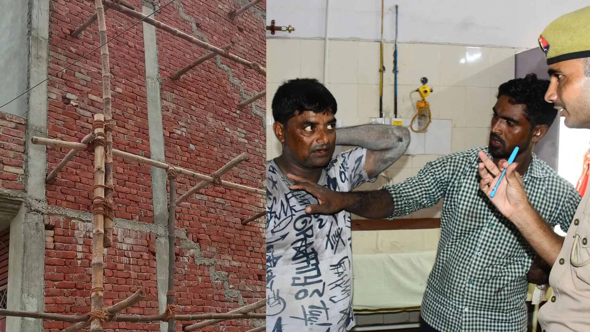 बरेली: निर्माणाधीन मकान का झूला टूटने से पांच मजदूर घायल, तीन की हालत गंभीर