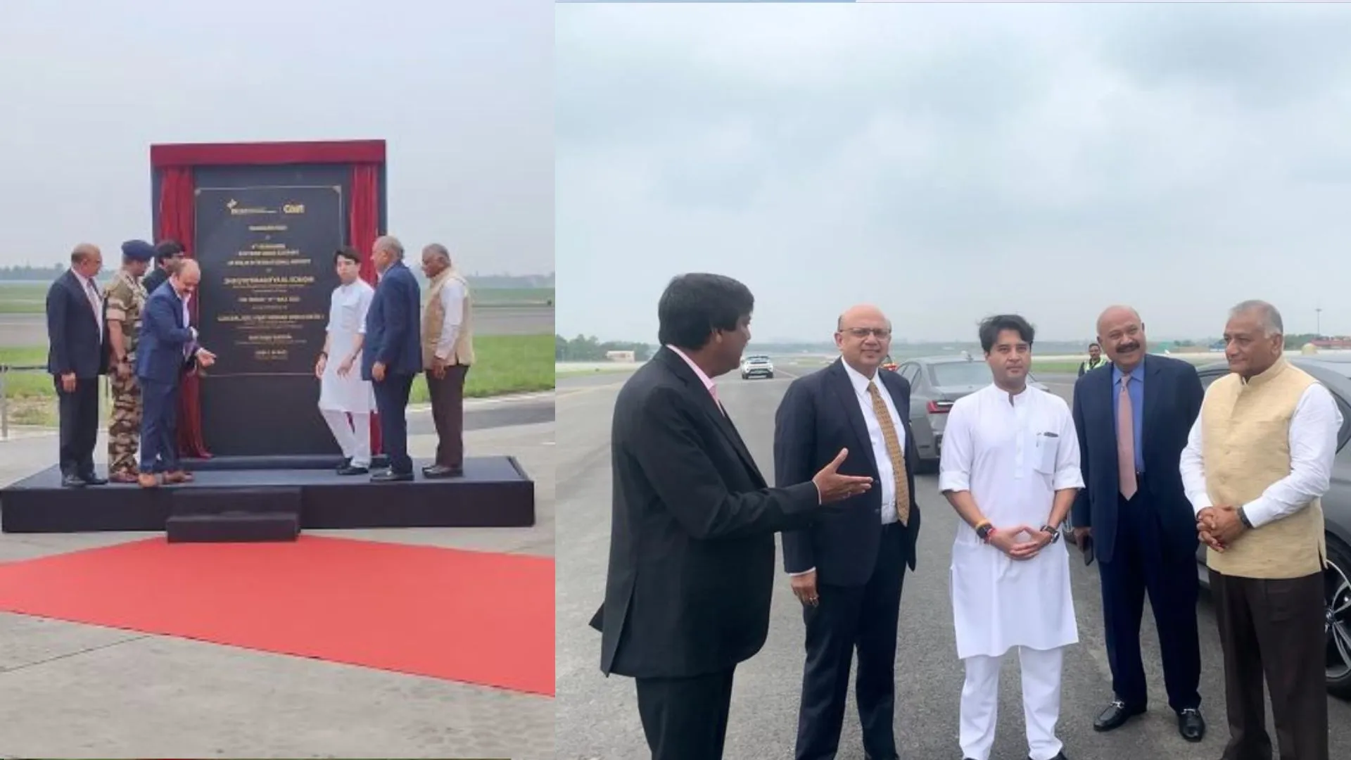 दिल्ली हवाईअड्डे पर ईस्टर्न क्रॉस टैक्सीवे और चौथी हवाई पट्टी का उद्घाटन 