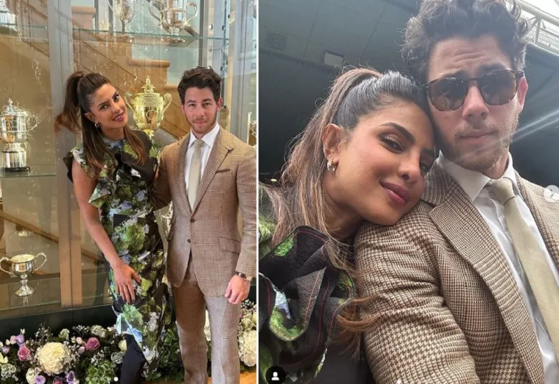 PHOTOS : प्रियंका चोपड़ा ने पति संग देखा विंबलडन, रोमांटिक अंदाज हुआ वायरल