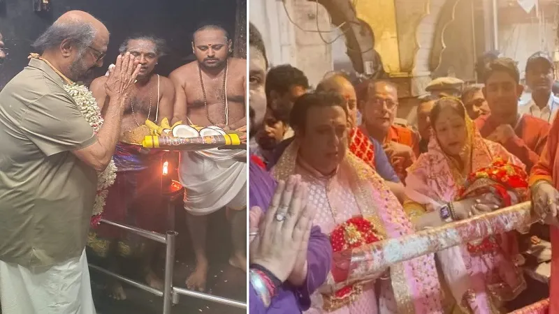 अन्नामलाईयर मंदिर में दर्शन करने पहुंचे रजनीकांत, गोविंदा ने चिंतपूर्णी मंदिर में की पूजा-अर्चना 