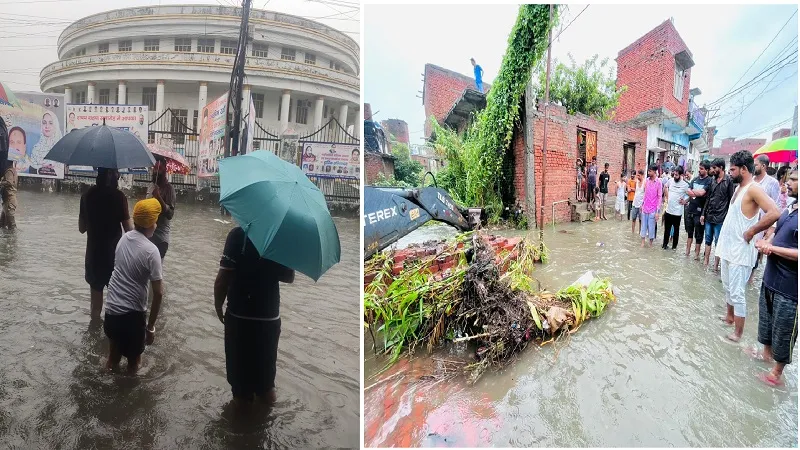 पानी-पानी हुआ रामपुर...सड़कों पर चली नाव, देखिए VIRAL VIDEO