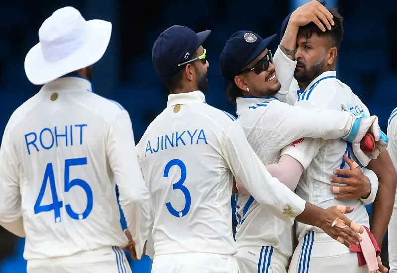 IND vs WI 2nd Test : भारत के 438 रन के जवाब में वेस्टइंडीज का स्कोर पांच विकेट पर 229 रन