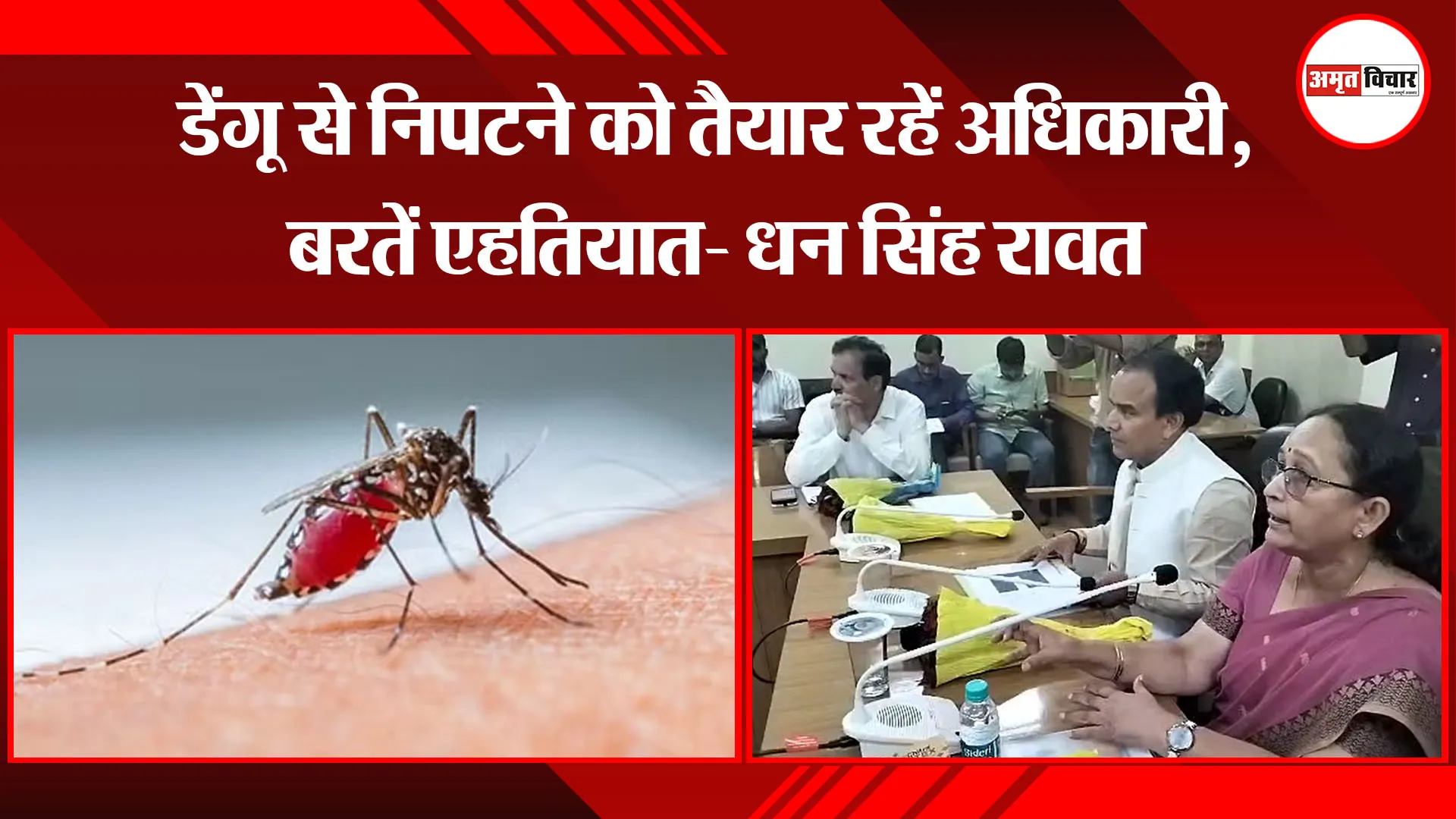 हल्द्वानी: डेंगू से निपटने को तैयार रहें अधिकारी, बरतें एहतियात- धन सिंह रावत