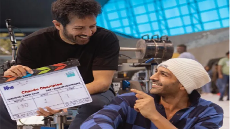 Kartik Aaryan ने शुरू की चंदू चैम्पियन की शूटिंग, सेट से शेयर की फोटो