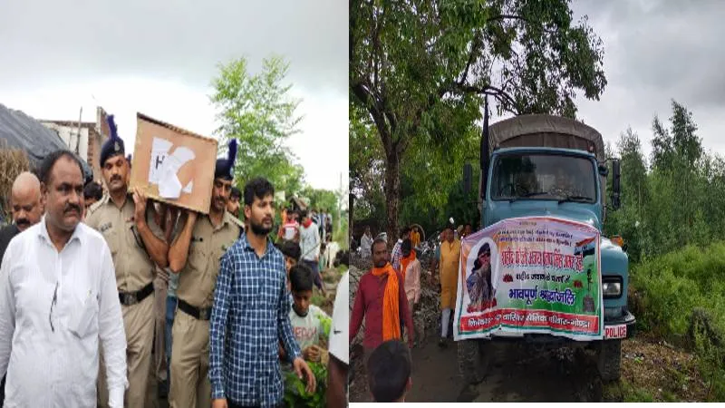 गोंड़ा: छिटुआपुर पहुंचा शहीद का पार्थिव शरीर,अंतिम दर्शन को उमड़ा जन सैलाब
