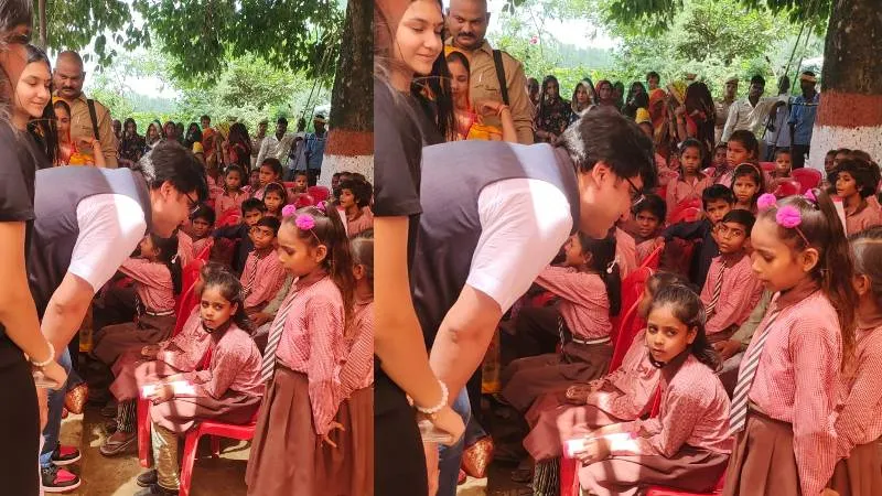 हरदोई: कम्प्यूटर के की-बोर्ड पर थिरकेंगी नन्ही उंगलियां, गोद लिए प्राथमिक विद्यालय में पहुंचे मंत्री नितिन अग्रवाल