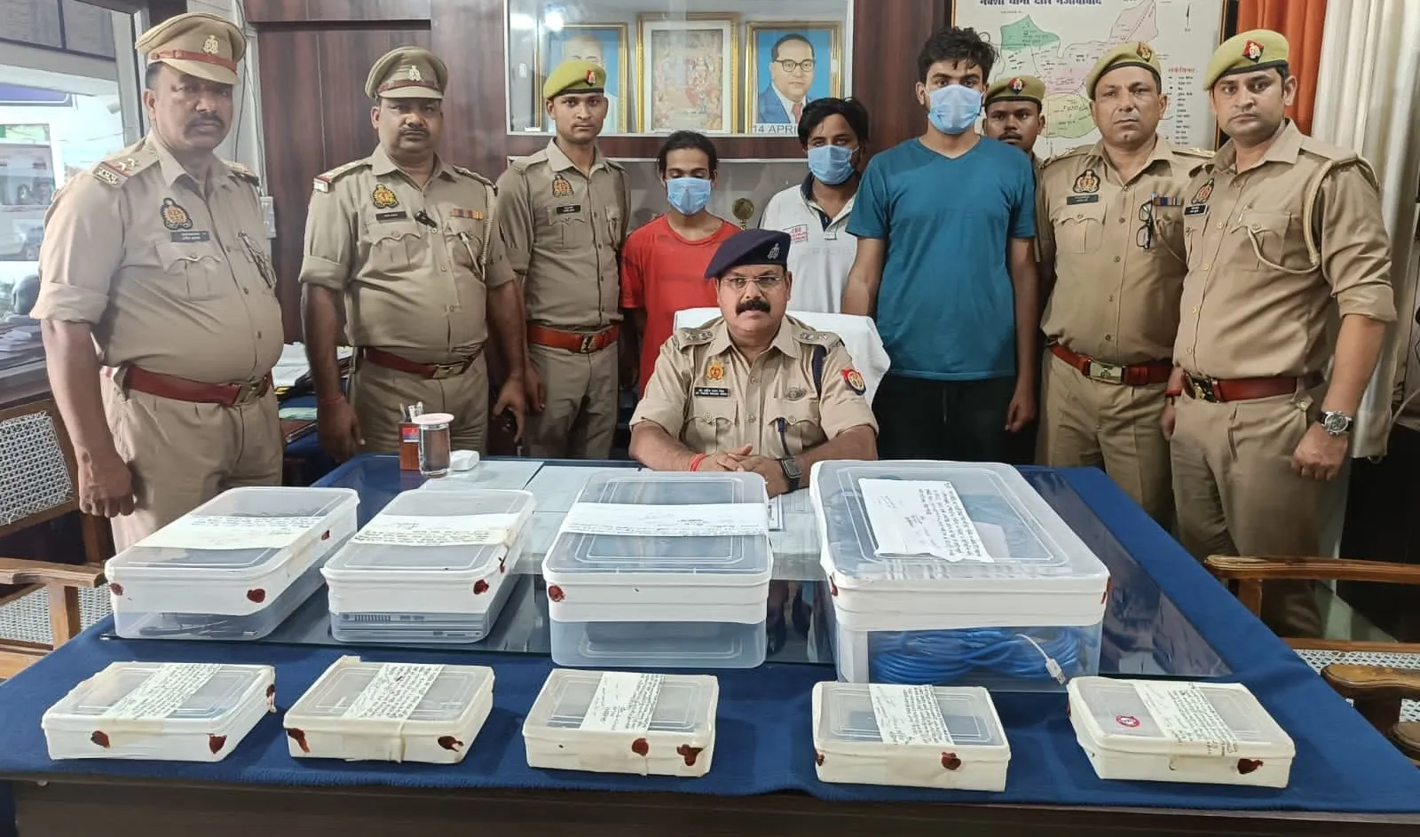 बिजनौर: पुलिस ने साइबर ठगी करने वाले गिरोह का किया पर्दाफाश, तीन गिरफ्तार