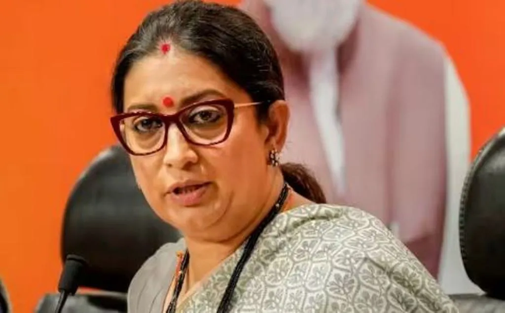 कांग्रेस लोगों को मौत के घाट उतारने वाली टीएमसी के साथ गठबंधन कर रही है: स्मृति ईरानी 