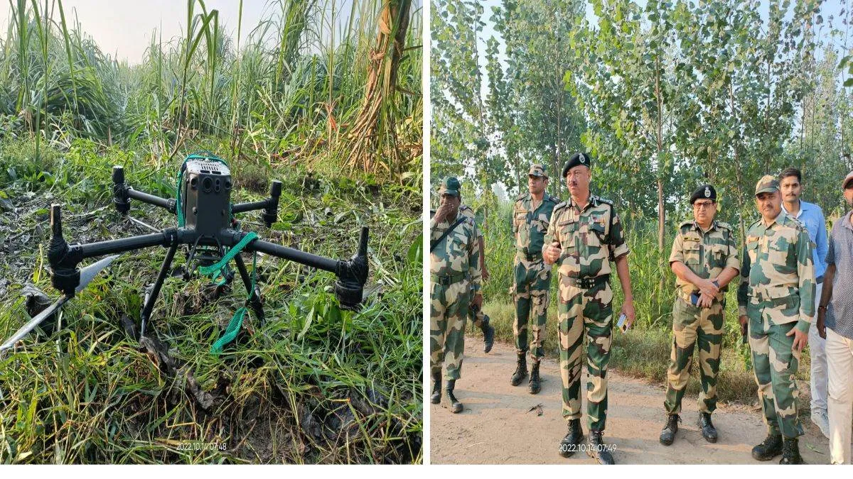 BSF ने अंतरराष्ट्रीय सीमा पर मार गिराए दो पाकिस्तानी ड्रोन 
