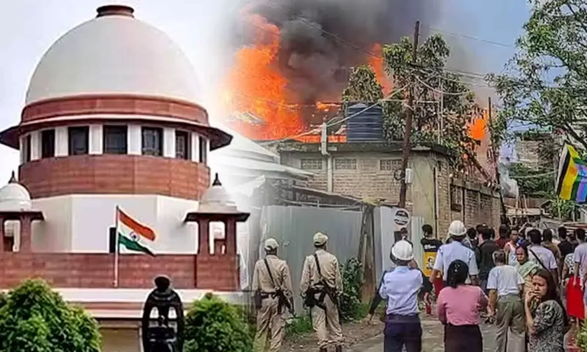 मणिपुर हिंसा जांच के लिए SC ने  बनाई कमेटी, हाईकोर्ट की तीन पूर्व महिला जजों को किया गया शामिल