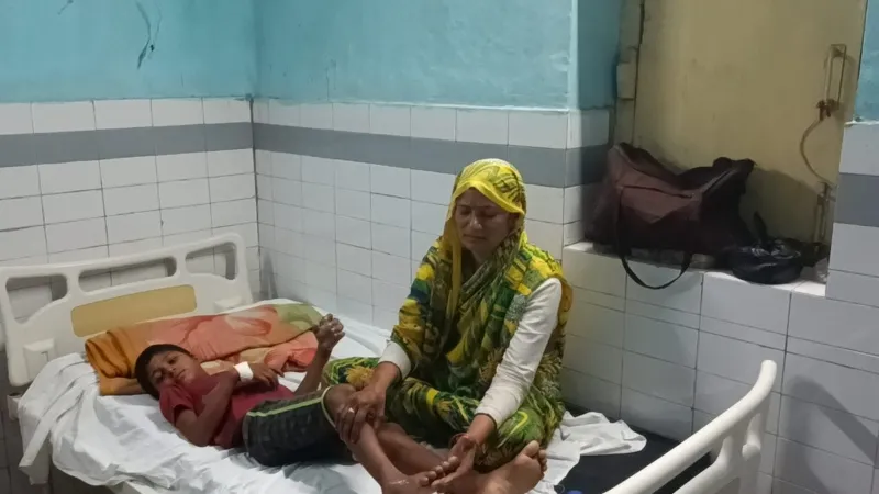 बहराइच : बाढ़ से बचने के लिए पेड़ पर चढ़े बालक, करंट लगने से एक झुलसा