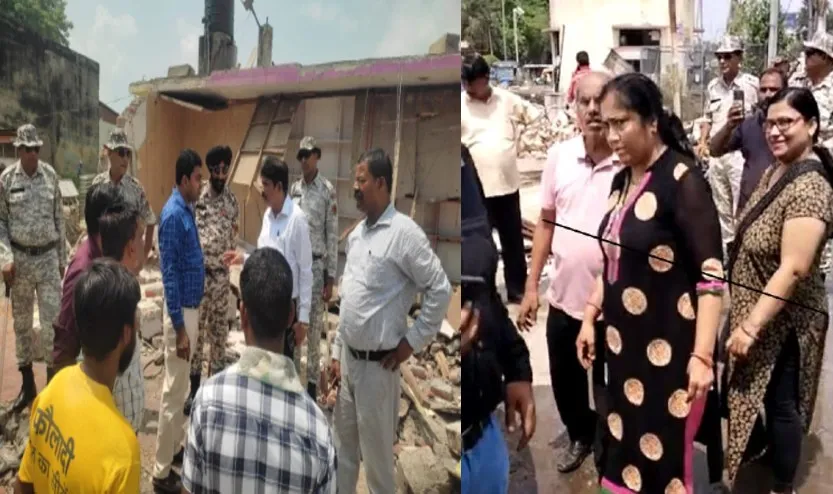 बरेली: डेलापीर तिराहे पर मलबा उठाने पहुंची टीम, महिलाओं ने किया विरोध