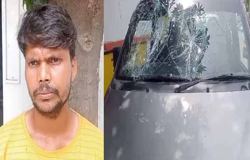 बरेली: ट्रैफिक सिपाही ने गाड़ी का तोड़ा शीशा...चालक को पीटा, पीड़ित ने लगाया रुपए मांगने का आरोप