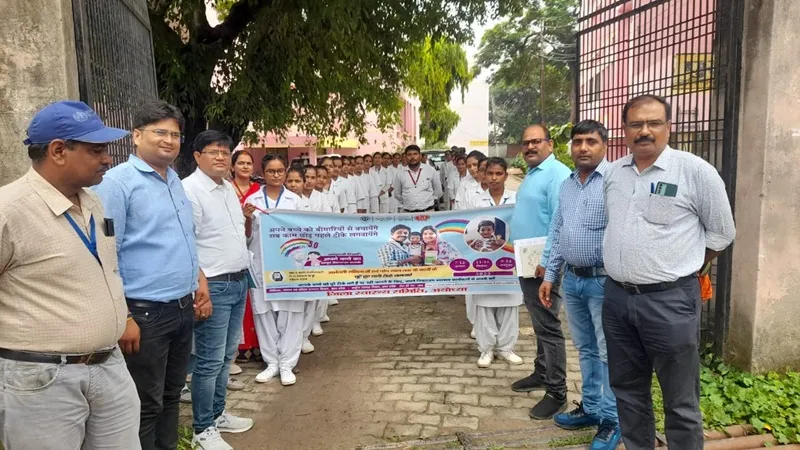 अयोध्या: मिशन इंद्रधनुष की जागरूकता को निकाली गई रैली, 7 अगस्त से तीन चरणों में होगा टीकाकरण