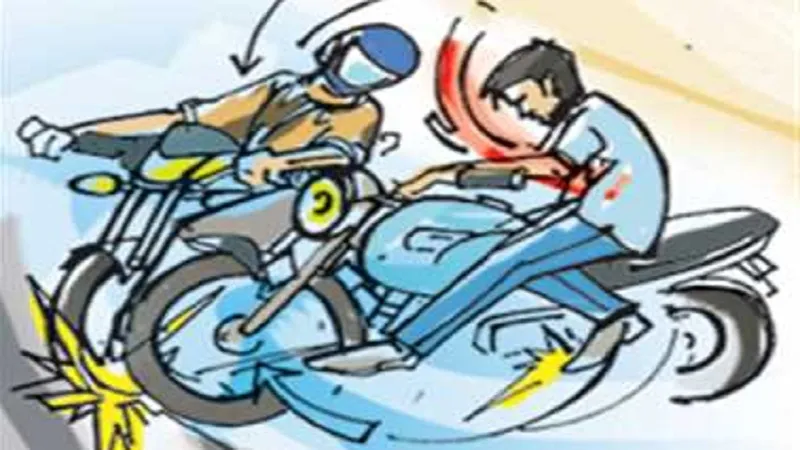 मुरादाबाद: बाइकों की भिड़ंत में महिला की मौत, दो घायल