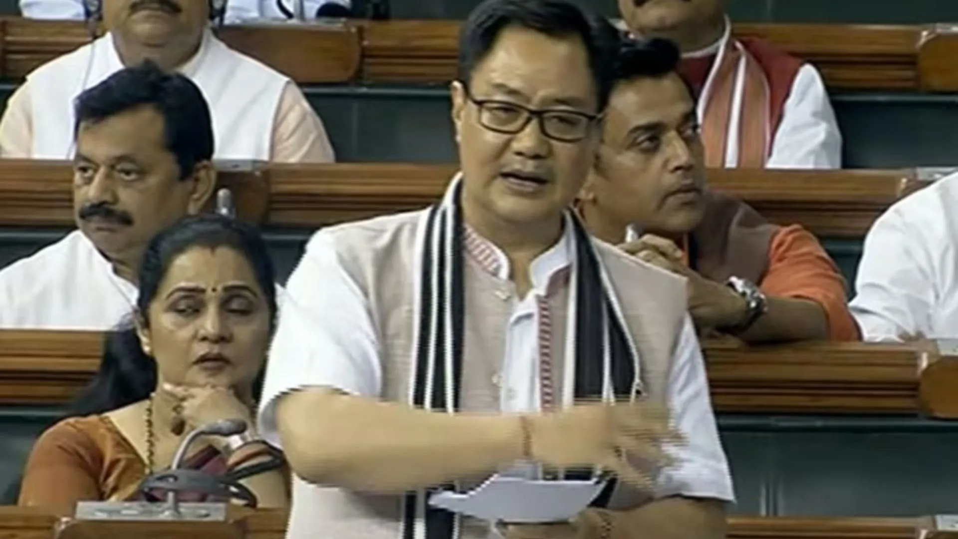 लोकसभा में अविश्वास प्रस्ताव पर किरेन रिजिजू बोले, 'विपक्ष ने गलत समय पर और गलत तरीके से लाया'