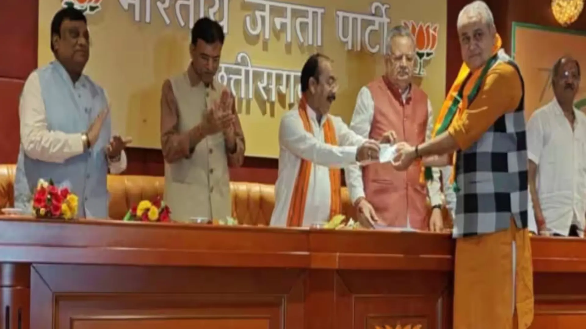 छत्तीसगढ़: जेसीसी (जे) से निष्कासित विधायक धर्मजीत सिंह भाजपा में शामिल 