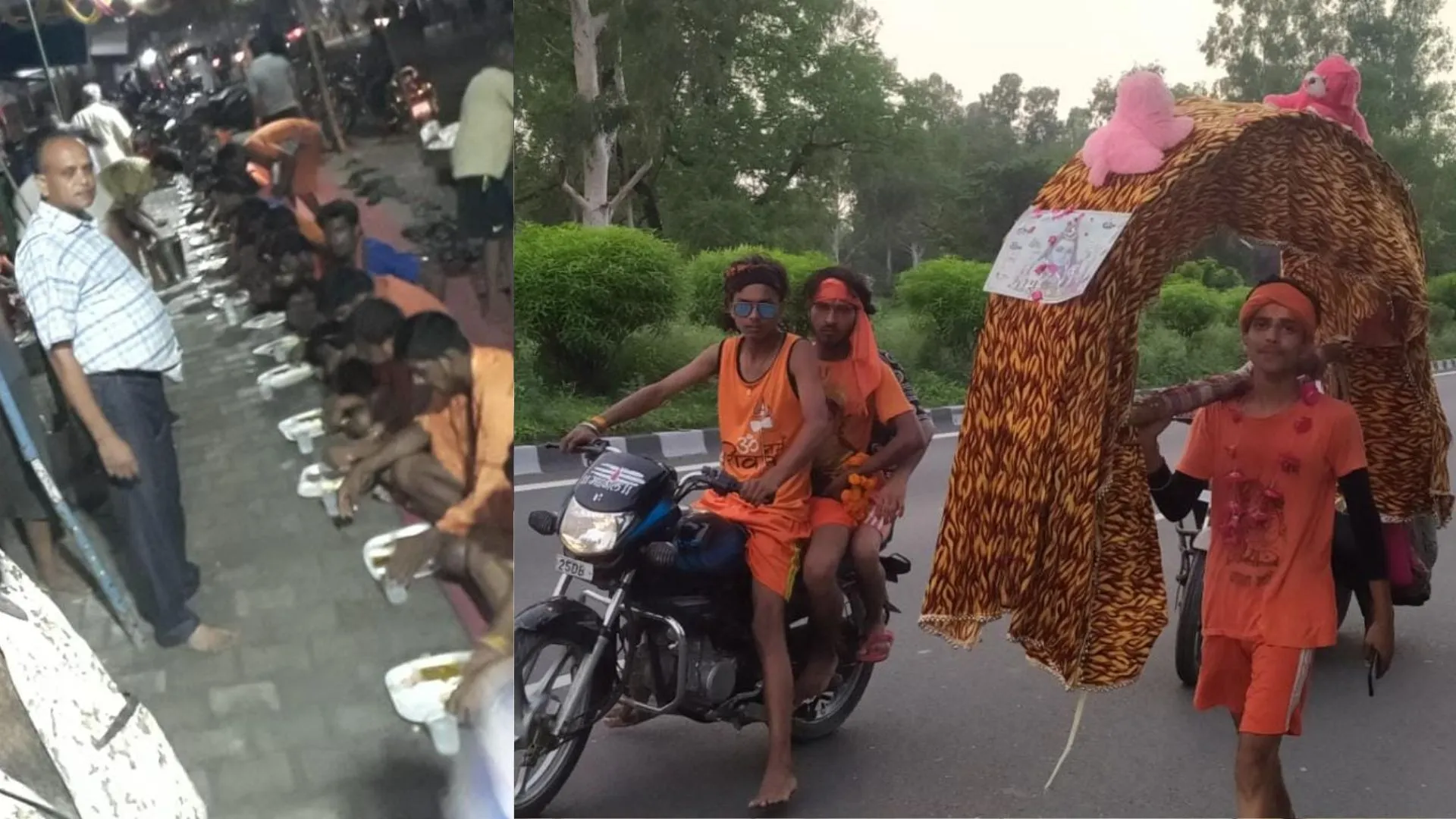 बरेली: सावन के पहले दिन से दो महीने 24 घंटे चला कांवड़िया सेवा दल का भंडारा