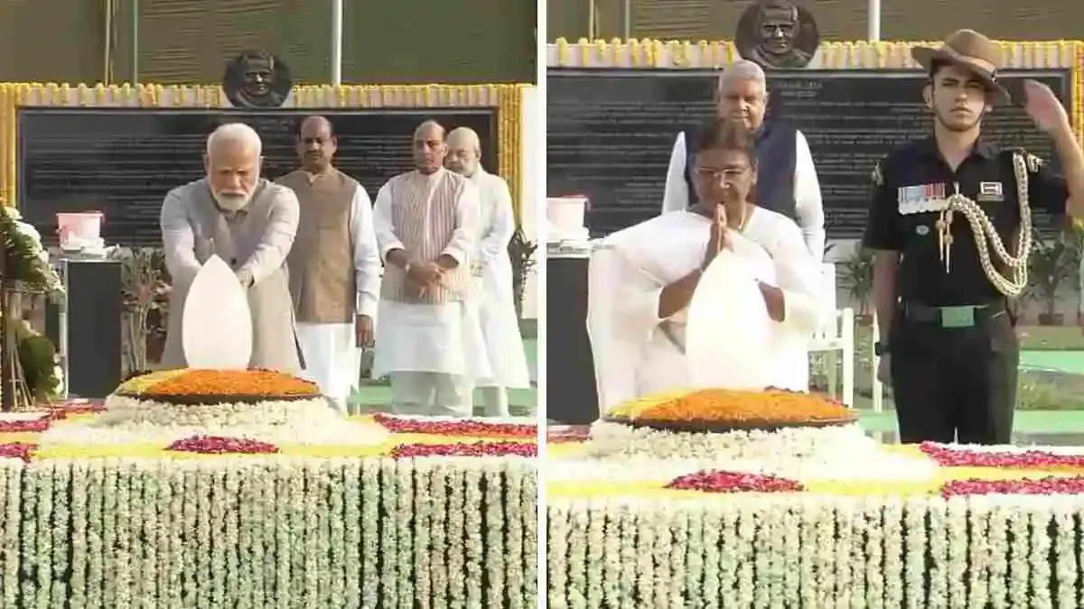 राष्ट्रपति, प्रधानमंत्री ने सदैव अटल पर की पूर्व प्रधानमंत्री वाजपेयी को श्रद्धांजलि अर्पित