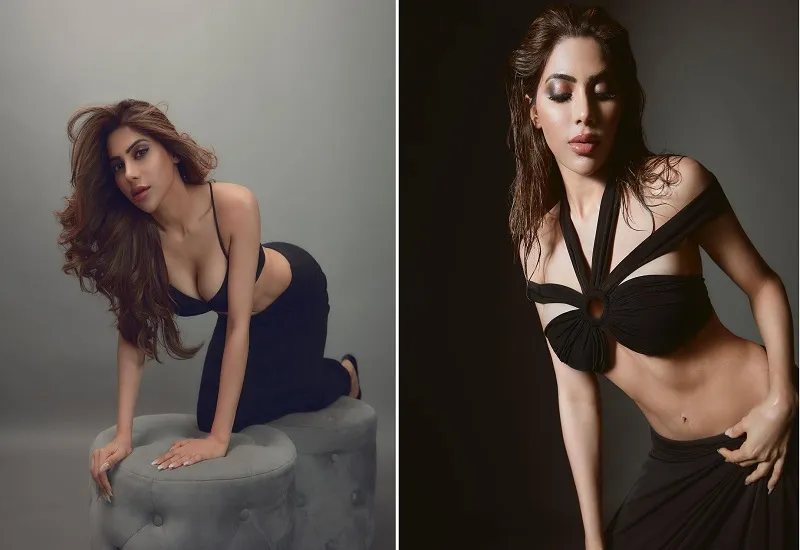 Nikki Tamboli Photos : ब्लैक ड्रेस में निक्की तंबोली ने तोड़ दी सारी हदें, तस्वीरें देखकर आप भी कहेंगे OMG!