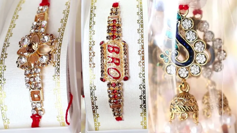 Rakshabandhan 2023 लखनऊ में रक्षाबंधन के त्योहार पर सजे बाजार भाई भौजाई राखी की बढ़ी डिमांड (7)