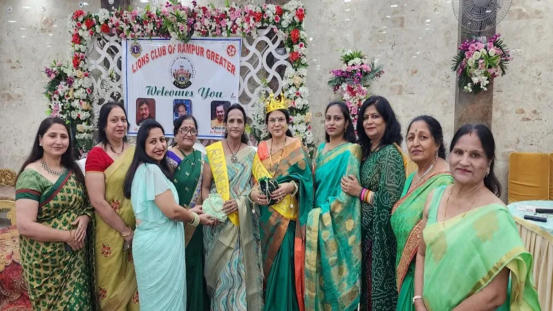 लायंस क्लब ऑफ रामपुर ग्रेटर की मोहिनी पावा बनीं तीज क्वीन