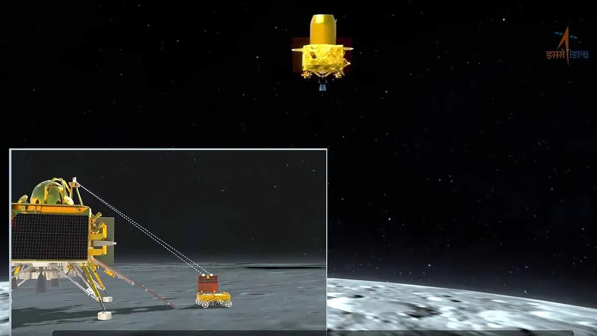 रोवर ‘प्रज्ञान’ लैंडर ‘विक्रम’ से बाहर निकला, लगाएगा चंद्रमा की सतह पर चक्कर 