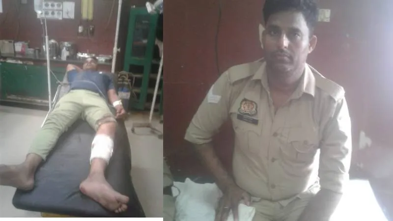 अयोध्या: पुलिस मुठभेड़ में हत्या आरोपी गिरफ्तार, सिपाही भी घायल