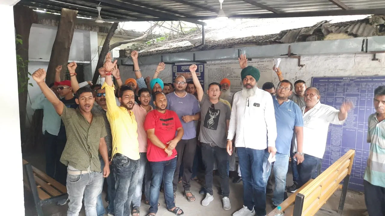 हल्द्वानी: किसानों ने रेरा मुक्ति की मांग को लेकर किया प्रदर्शन